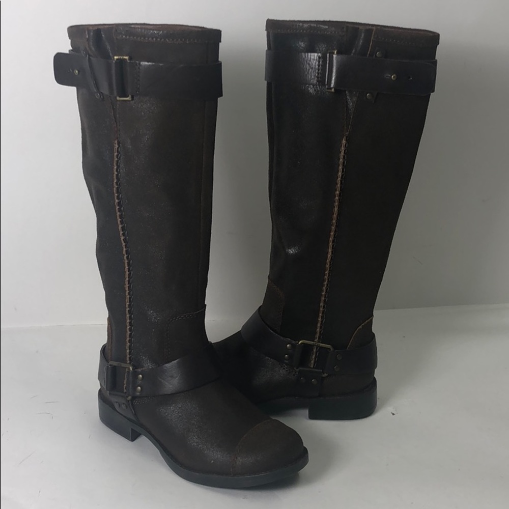 Ugg Boots Dree Dark Chocolate Tall Boots New - Picture 1 of 8
